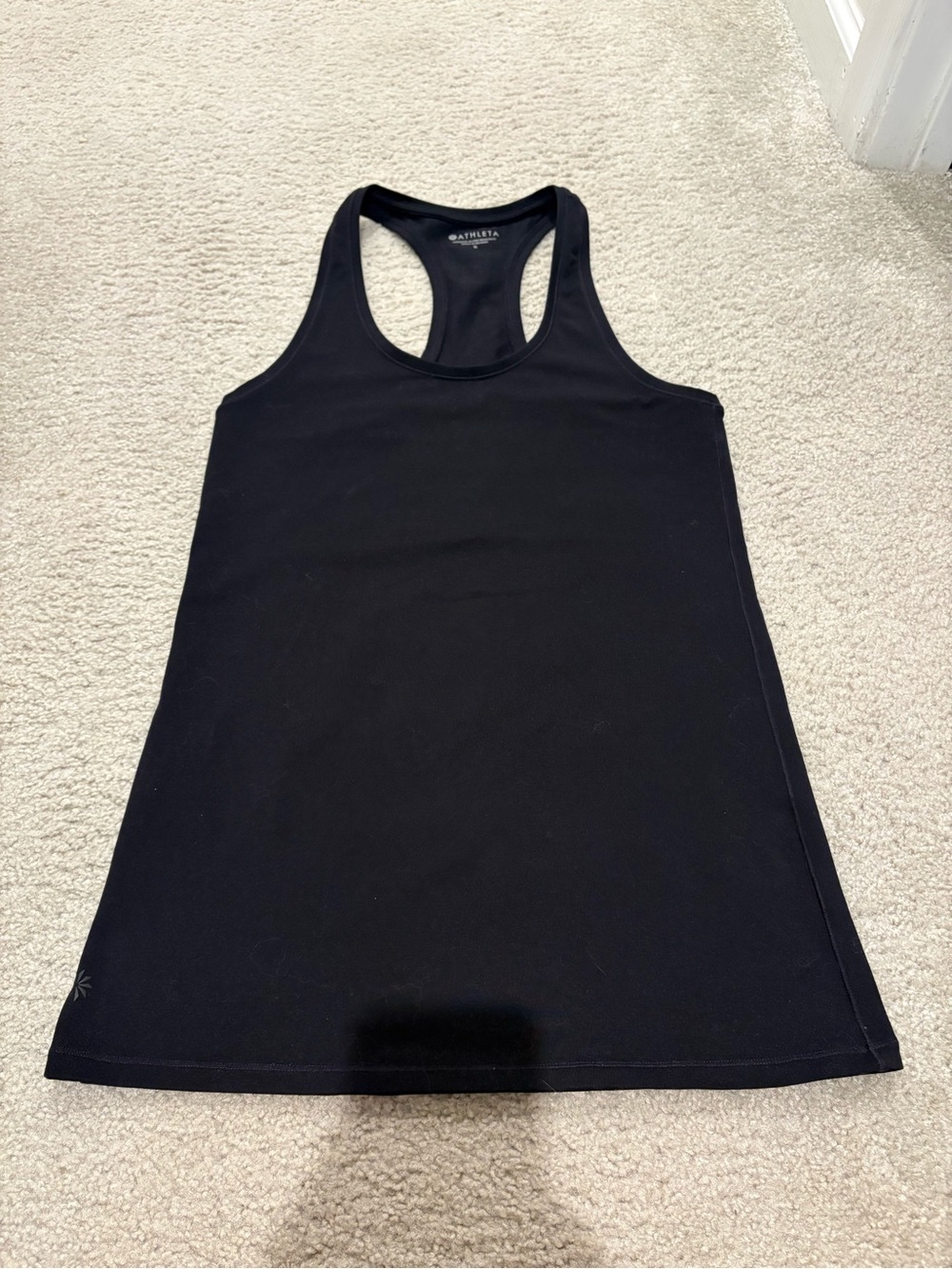 Athleta Black Racerback Scoop Tank